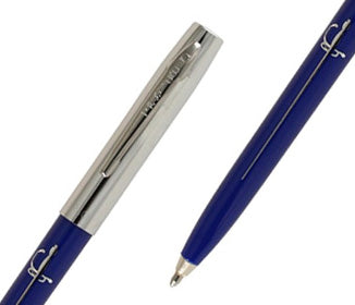 Fisher Space Cap-O-Matic Pen - Law Enforcement Blue Line Imprint