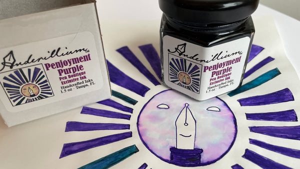 Pen Boutique Exclusive ink 1.5 oz bottle - Penjoyment Purple-Pen Boutique Ltd