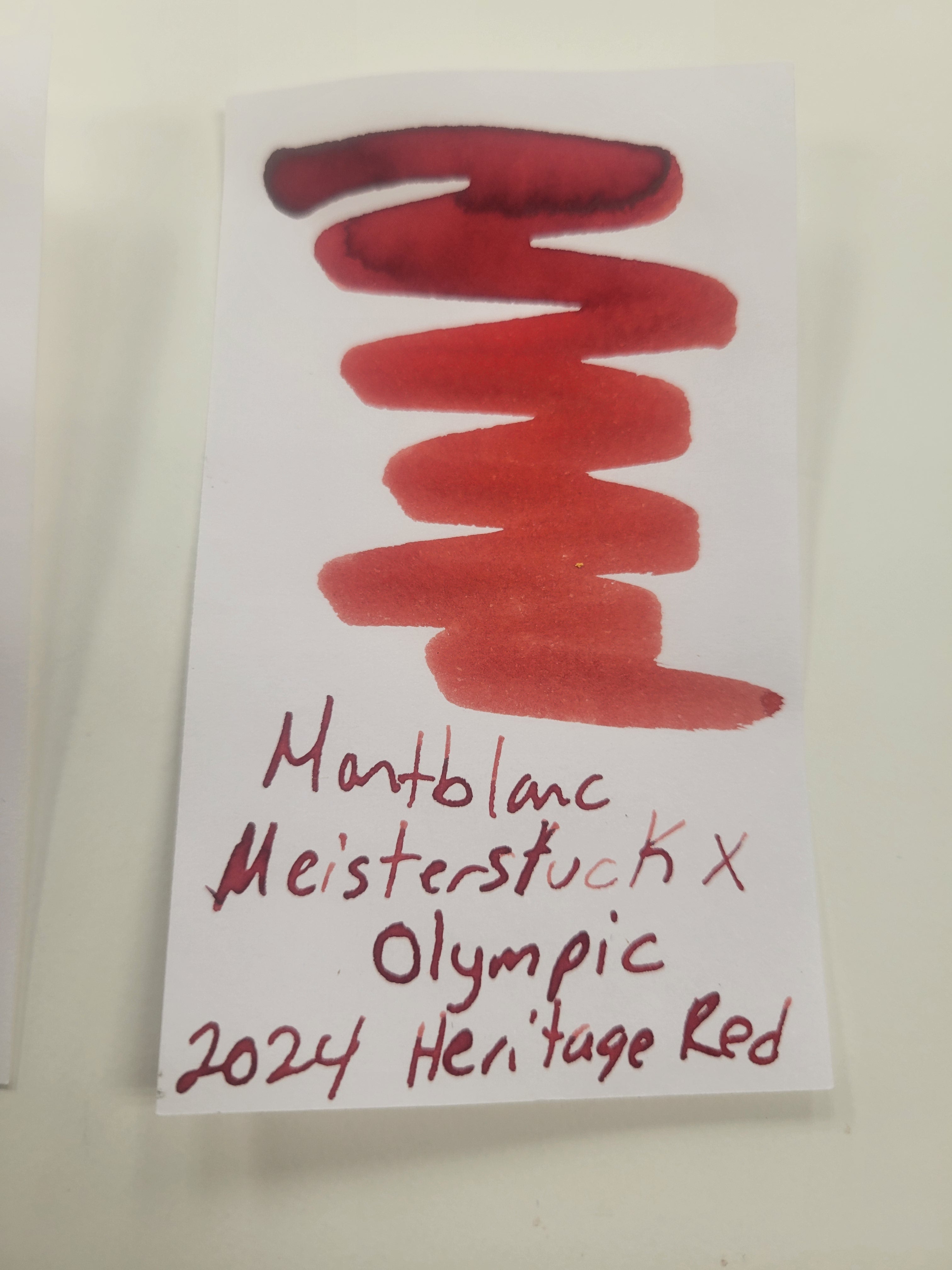 Montblanc Meisterstuck Ink Bottle - Olympics Heritage Red - 50ml-Pen Boutique Ltd