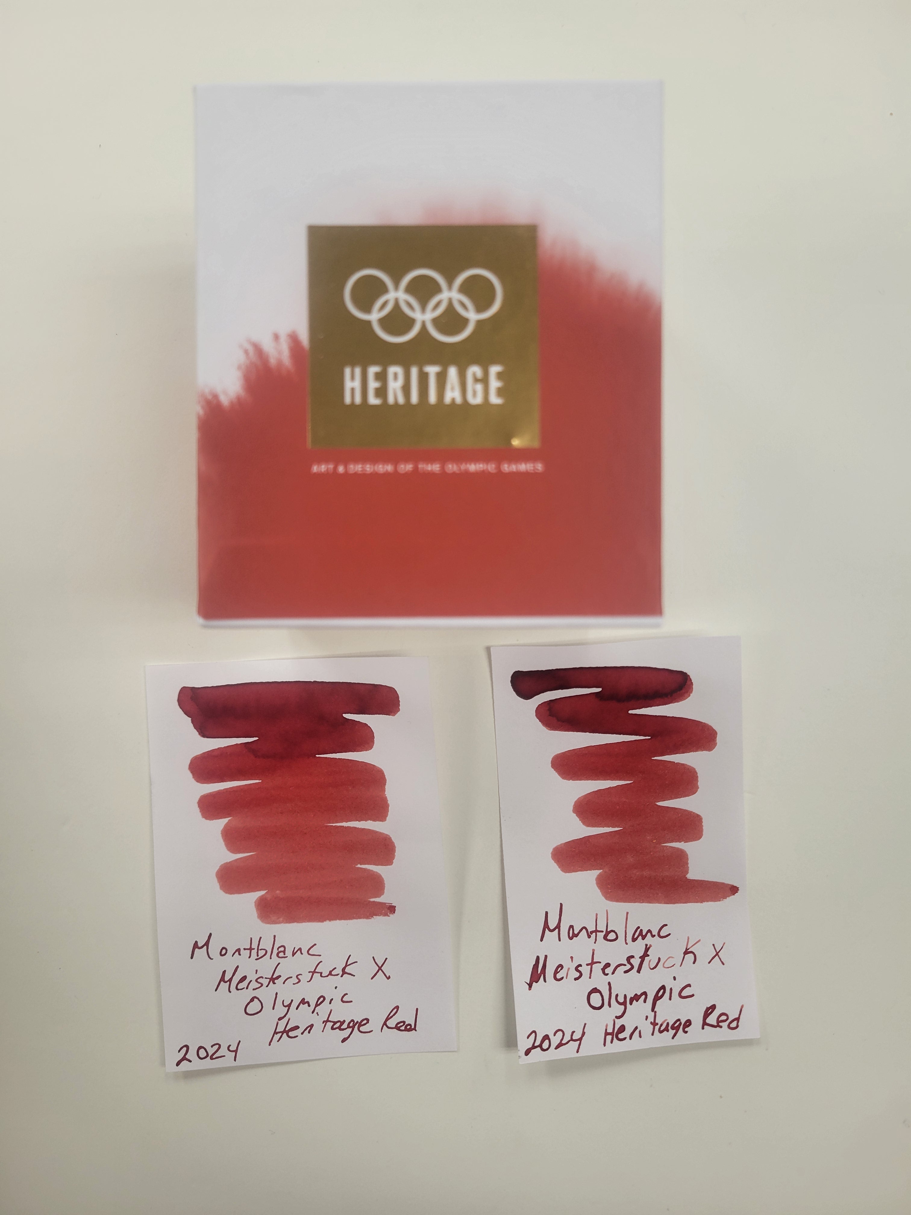 Montblanc Meisterstuck Ink Bottle - Olympics Heritage Red - 50ml-Pen Boutique Ltd