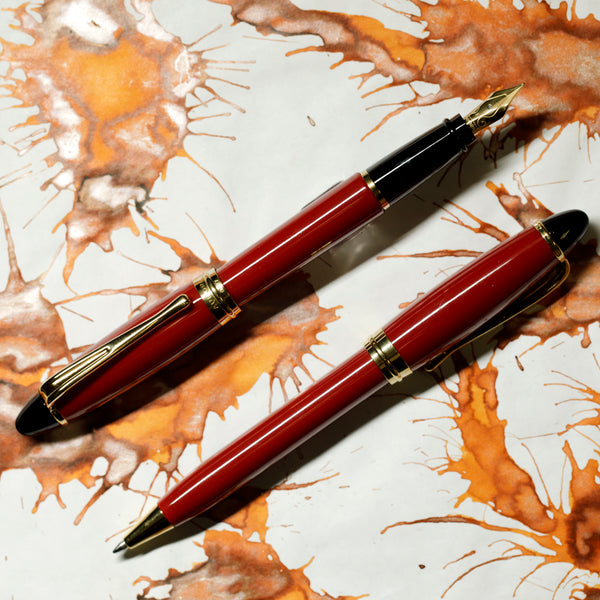 Aurora Ipsilon Fountain Pen - Red. ( FREE matching ballpoint PROMO)-Pen Boutique Ltd