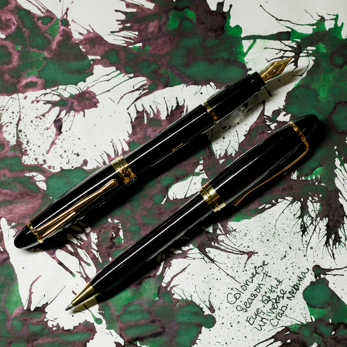 Aurora Ipsilon Fountain Pen - Black ( matching FREE Ballpoint PROMO)-Pen Boutique Ltd