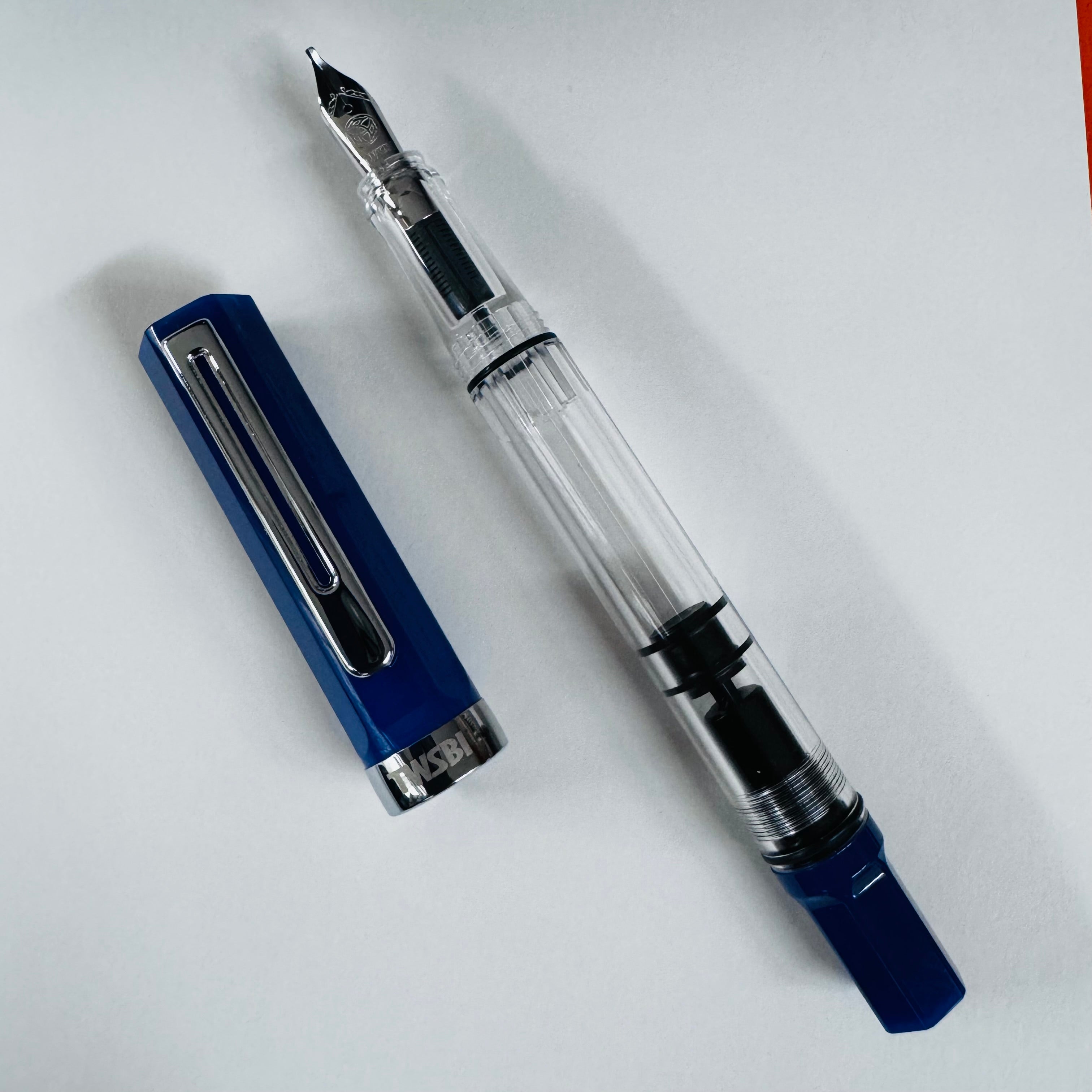 TWSBI Eco Fountain Pen - Dark Sapphire - Chrome Trim TWSBI