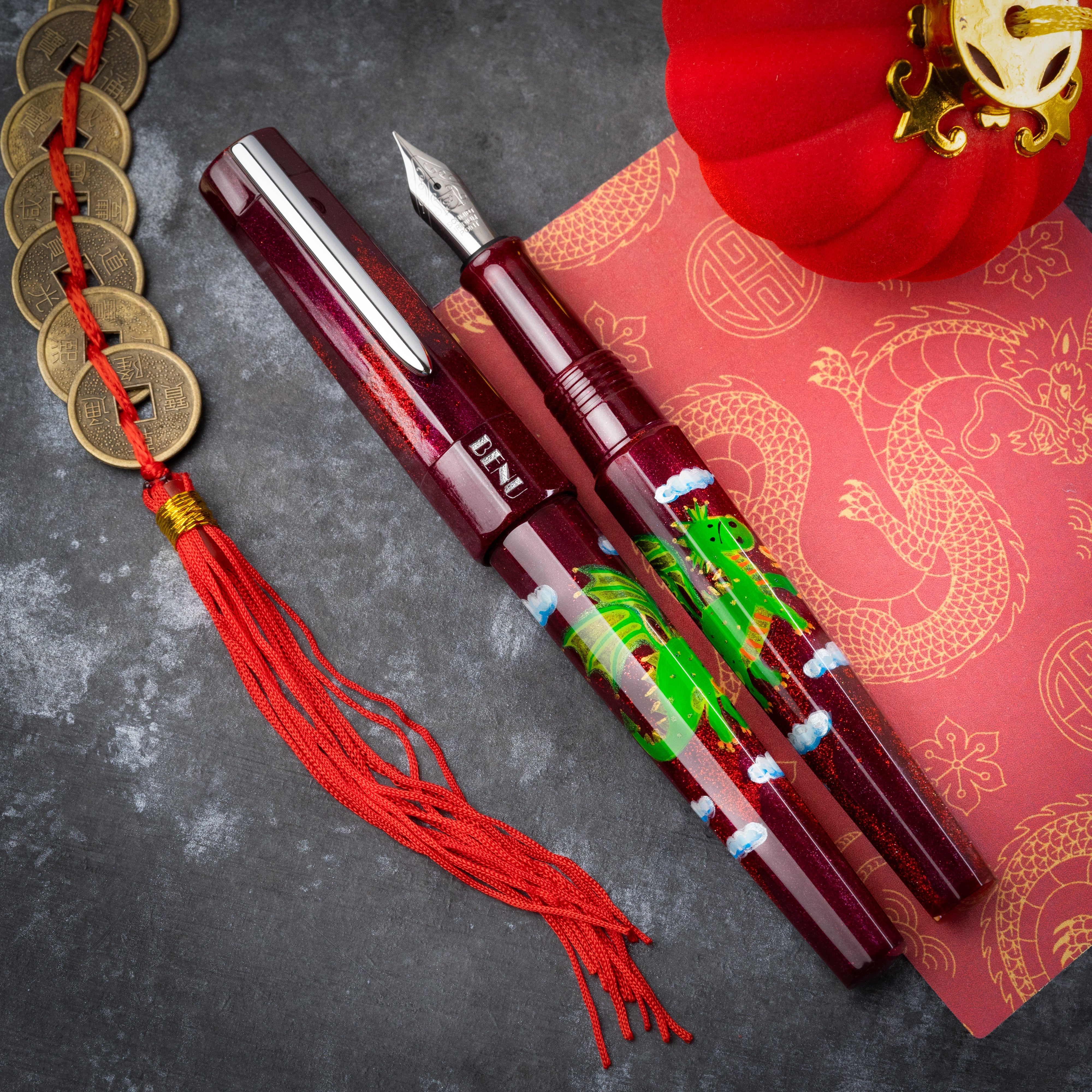 Benu Euphoria Fountain Pen - Draco Dragon (Limited Edition)-Pen Boutique Ltd