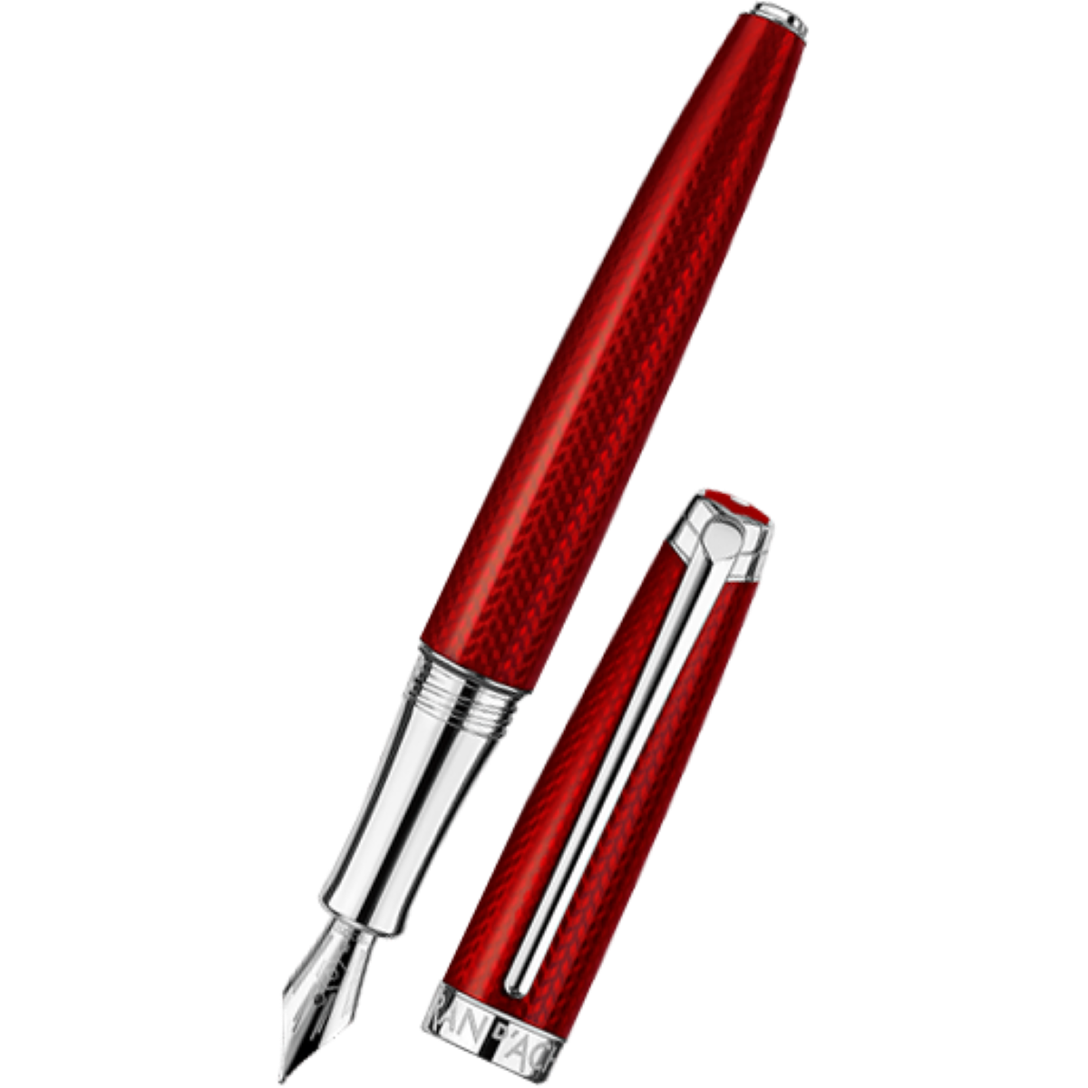 Caran d Ache Leman V2 Rouge Carmin Fountain Pen-Pen Boutique Ltd