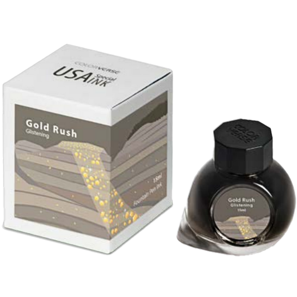 Colorverse USA Special Ink Bottle - Gold Rush Glistening (South Dakota) - 15 ml-Pen Boutique Ltd