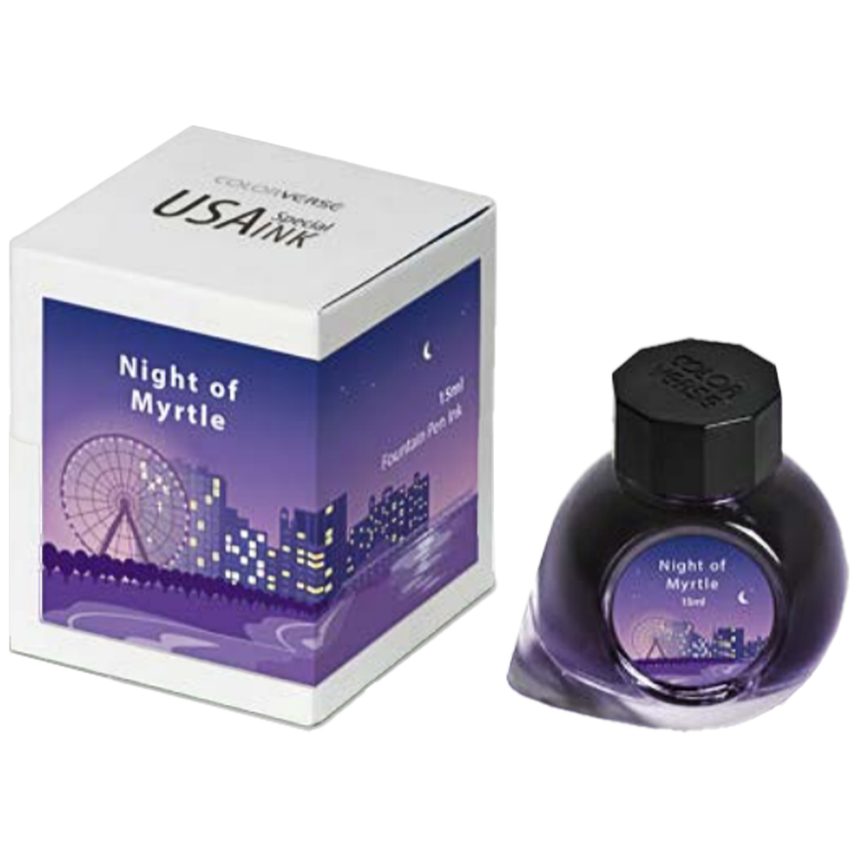 Colorverse USA Special Ink Bottle - Night of Myrtle (South Carolina) - 15 ml-Pen Boutique Ltd