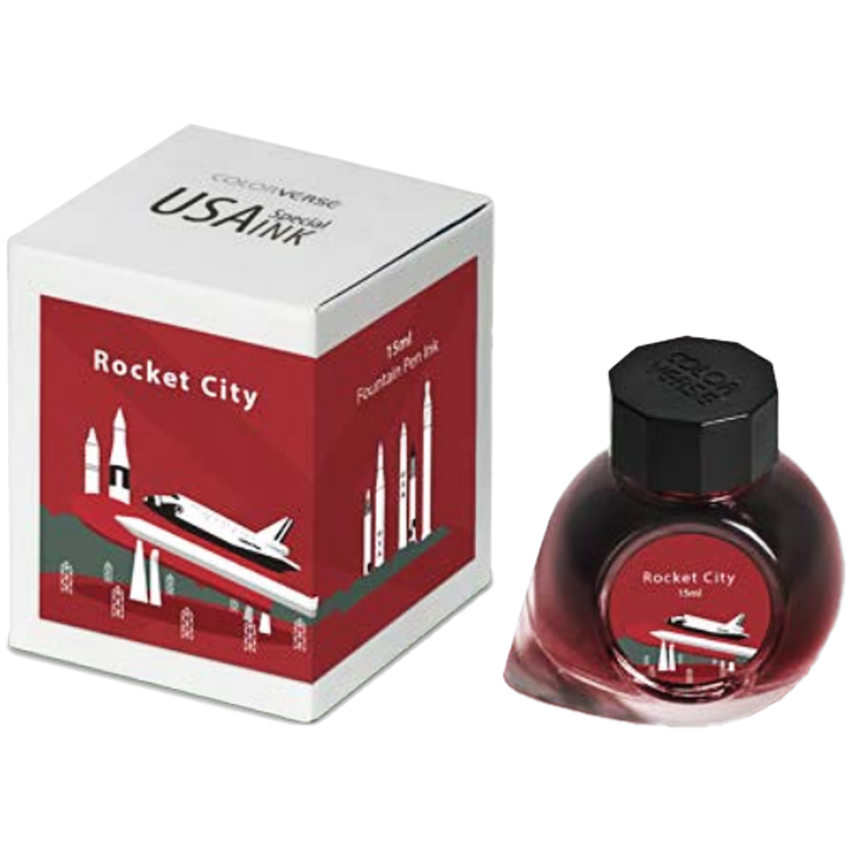 Colorverse USA Special Ink Bottle - Rocket City (Alabama) - 15 ml-Pen Boutique Ltd