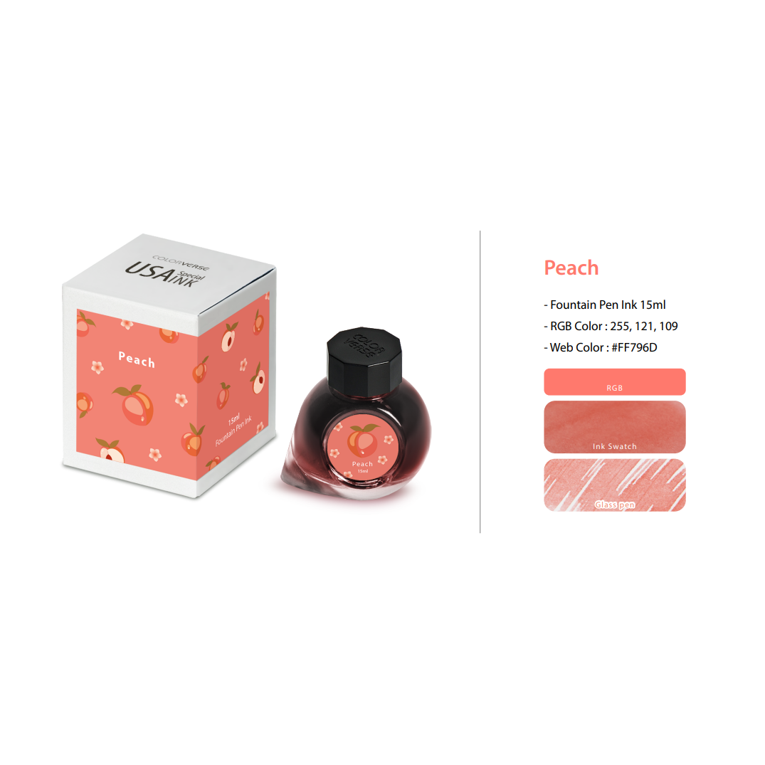 Colorverse USA Special Ink Bottle - Peach - 15 ml