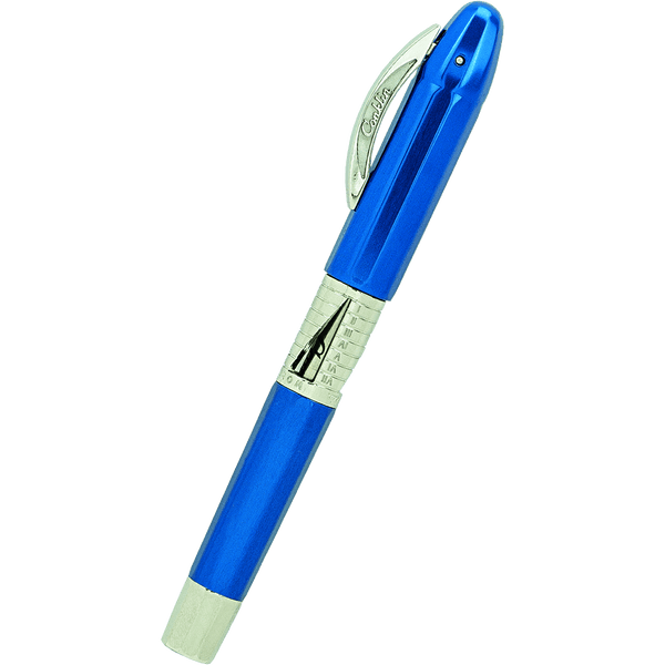 Conklin Classic 125th Anniversary Fountain Pen - Blue - Chrome Trim (Limited Edition)-Pen Boutique Ltd