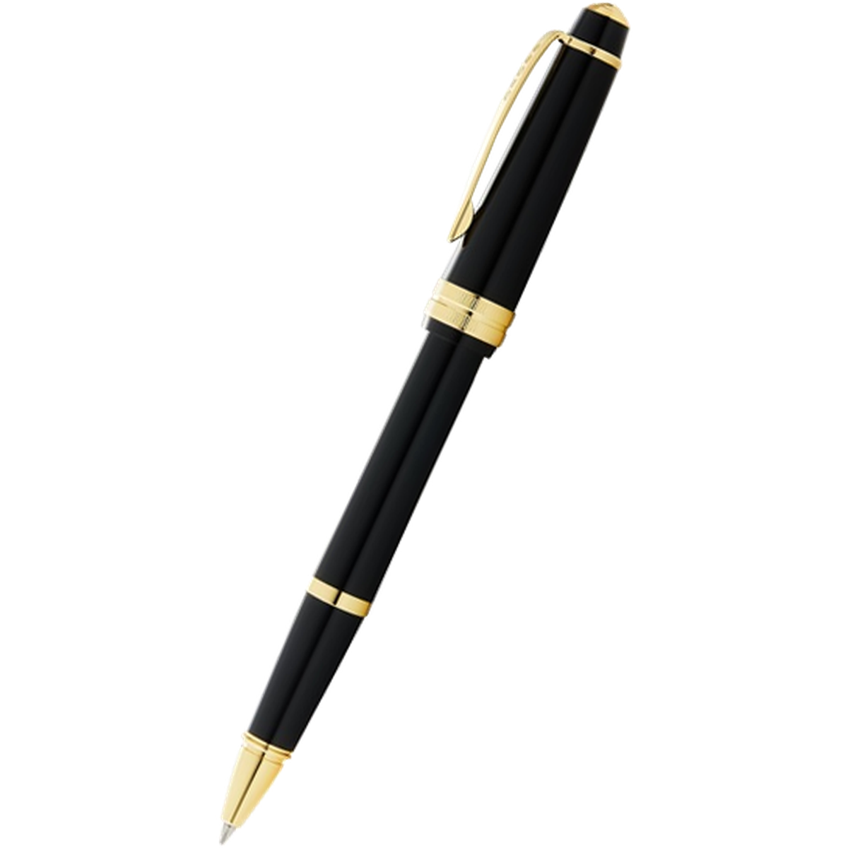 Cross Bailey Light Rollerball Pen - Black - Gold Trim-Pen Boutique Ltd