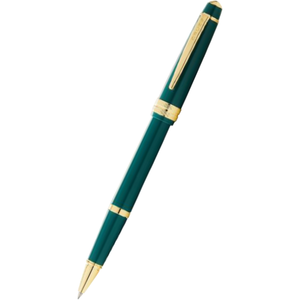 Cross Bailey Light Selectip Rollerball Pen - Polished Green - Gold Trim-Pen Boutique Ltd