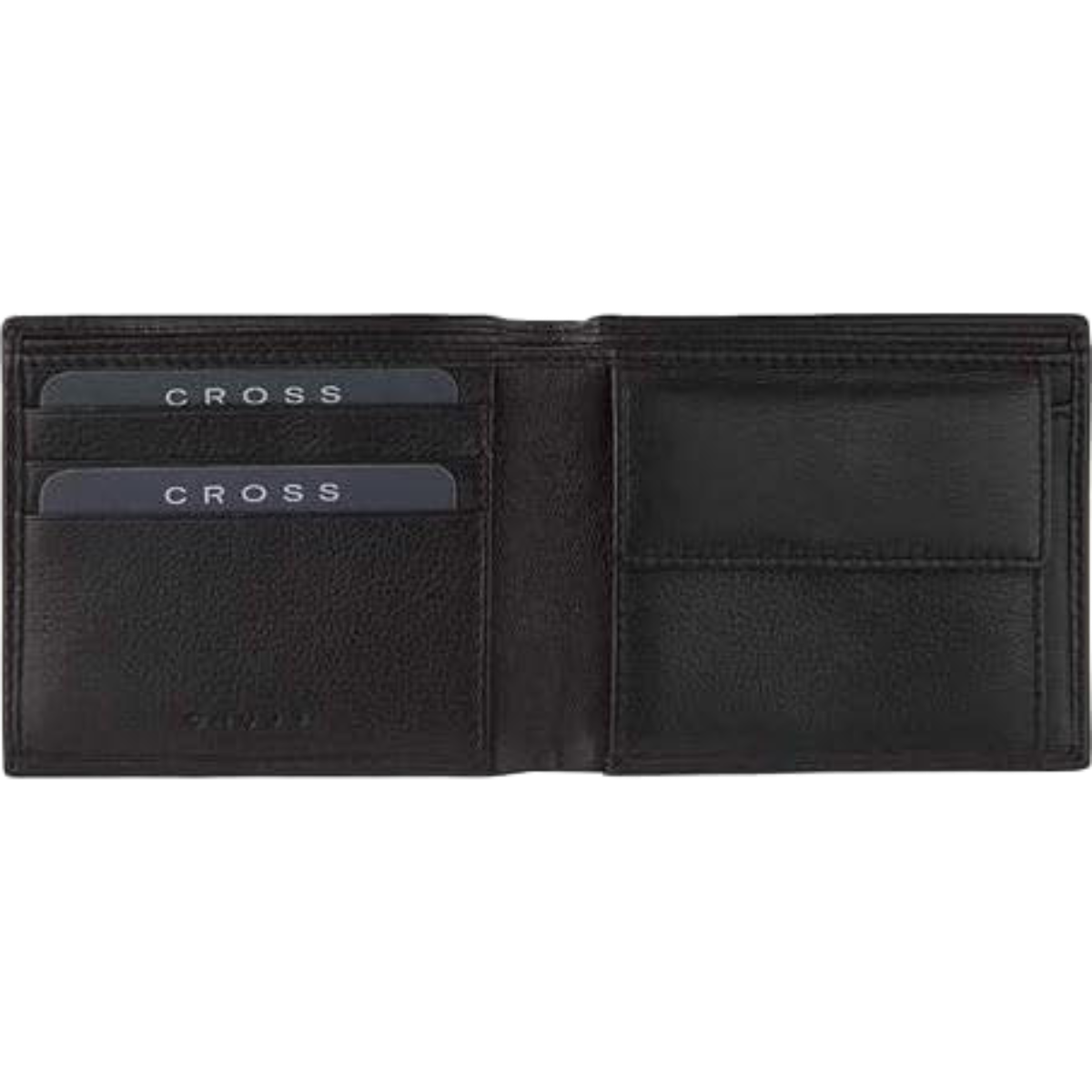 Cross Bi-fold Coin Wallet - Black-Pen Boutique Ltd