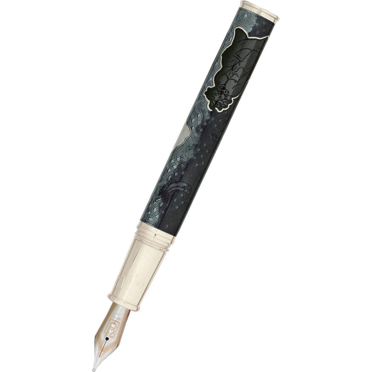 David Oscarson Marriage of the Waters Fountain Pen - Grey-Pen Boutique Ltd