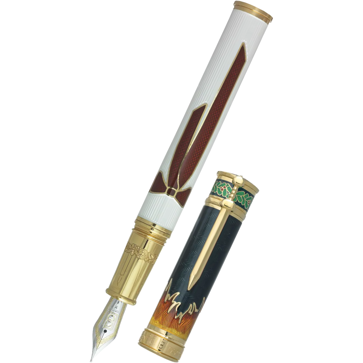 David Oscarson Sankta Lucia Fountain Pen - Translucent Green-Pen Boutique Ltd