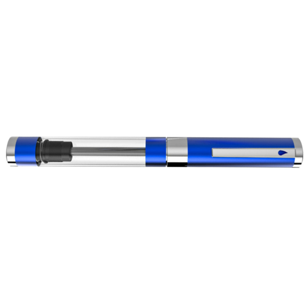 Diplomat Nexus Demo Fountain Pen - Blue - Chrome Trim (Limited Edition)-Pen Boutique Ltd