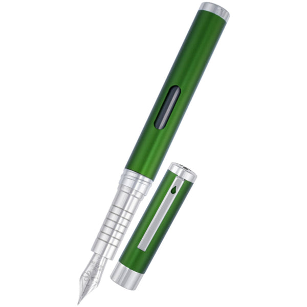 Diplomat Nexus Fountain Pen - Green - Chrome Trim-Pen Boutique Ltd