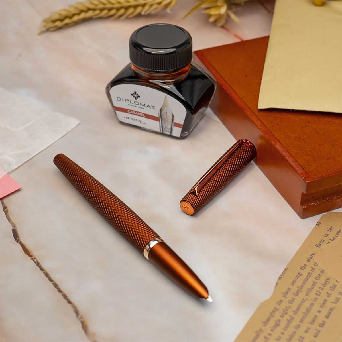 Diplomat Viper Fountain Pen - Brown-Pen Boutique Ltd