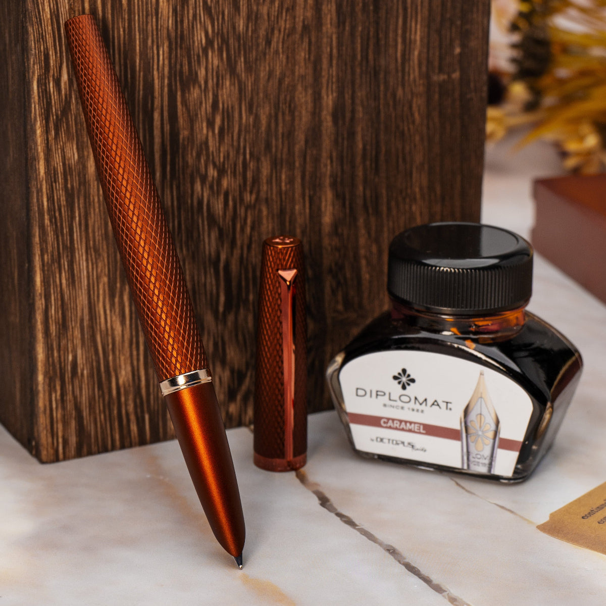 Diplomat Viper Fountain Pen - Brown-Pen Boutique Ltd