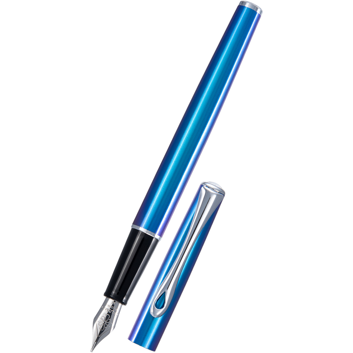 Diplomat Traveller Fountain Pen - Funky Blue-Pen Boutique Ltd