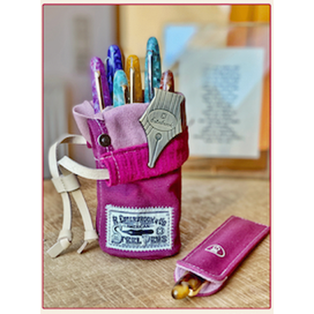 Esterbrook 6 Pen Holder - 2GO Cup - Magenta-Pen Boutique Ltd