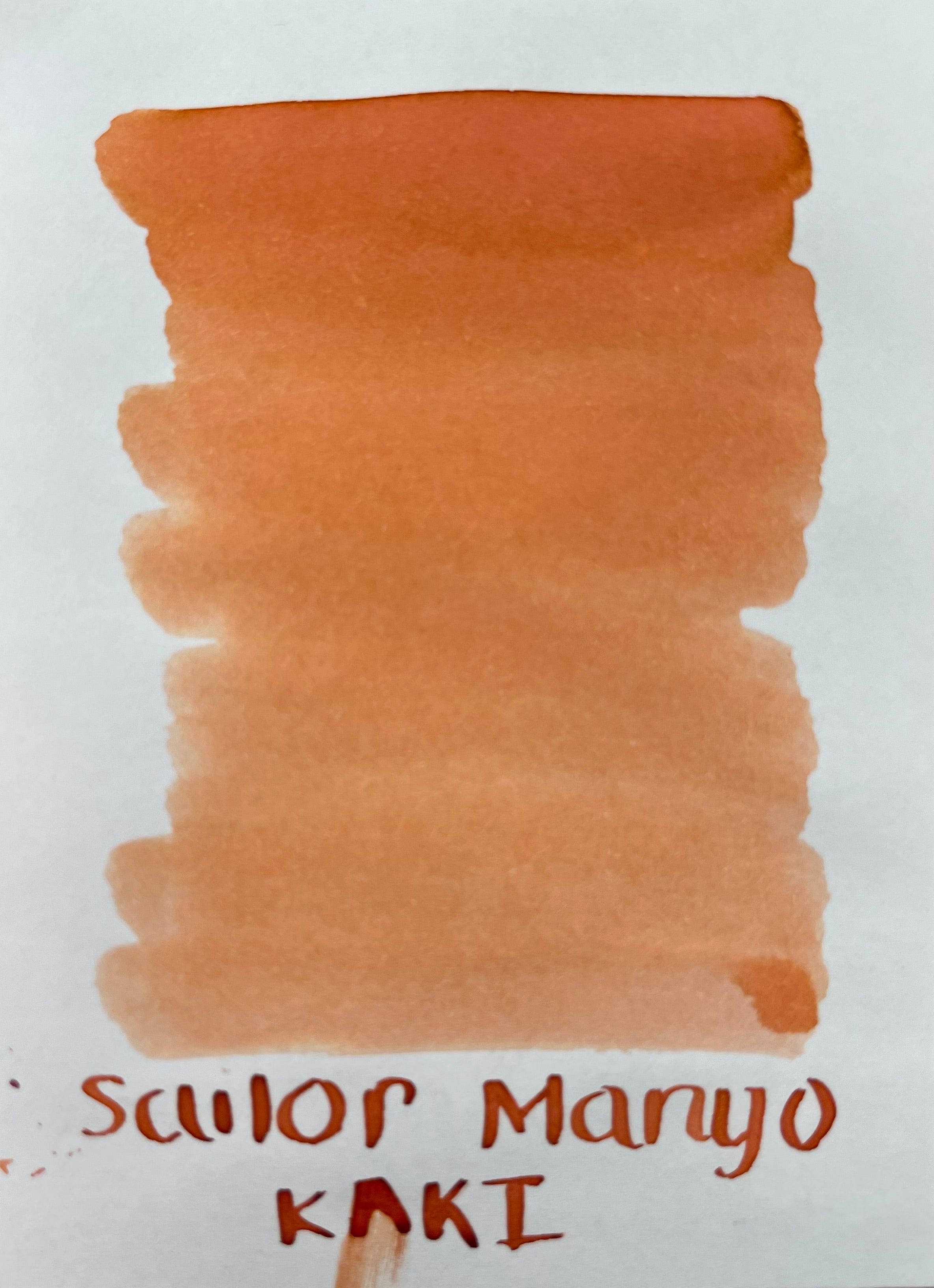 Sailor Manyo Ink Bottle - Kaki (Persimmon) - 50ml (Limited Edition)-Pen Boutique Ltd