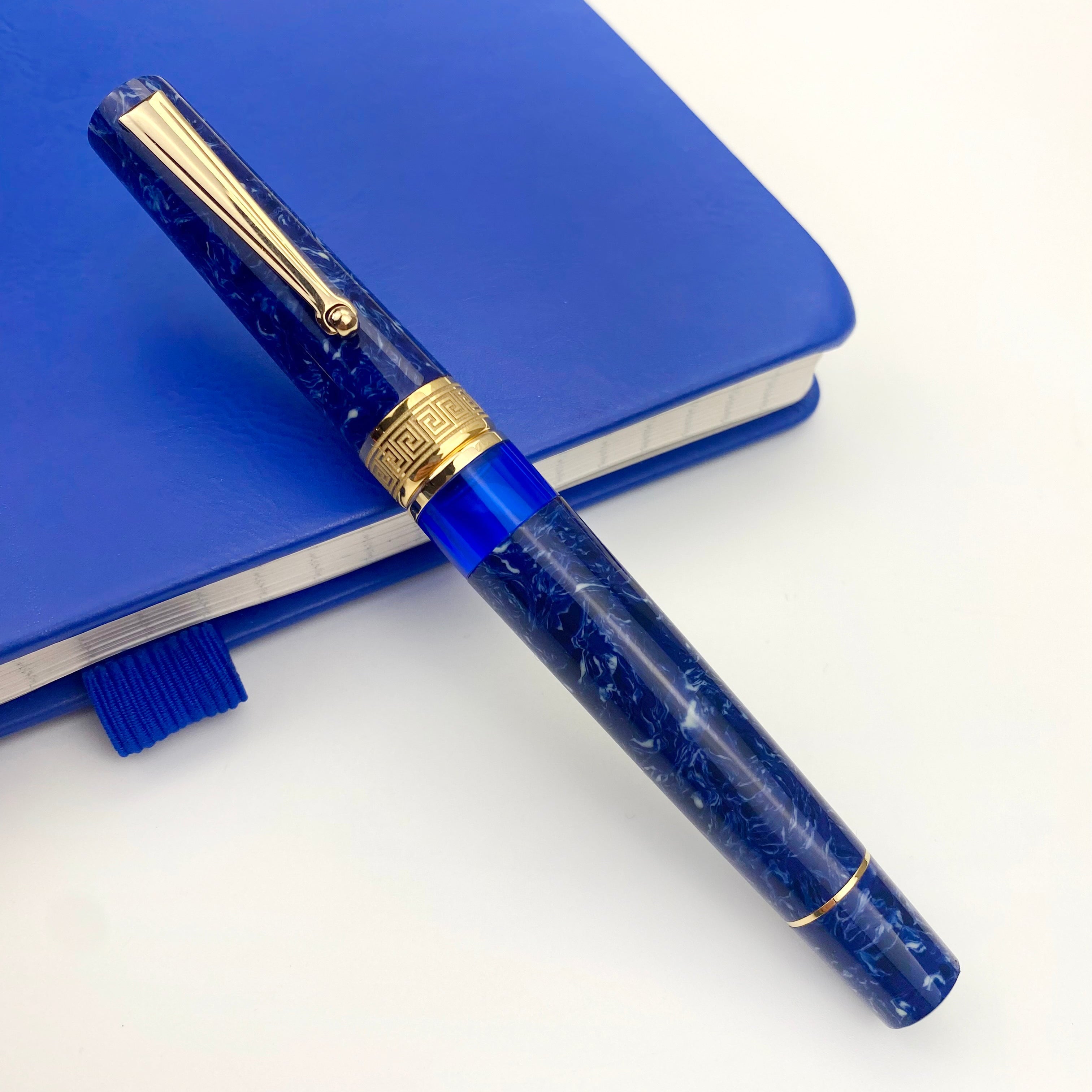 Delta Fountain Pen - Lapis Blue - Rosegold Trim (Limited Edition)-Pen Boutique Ltd