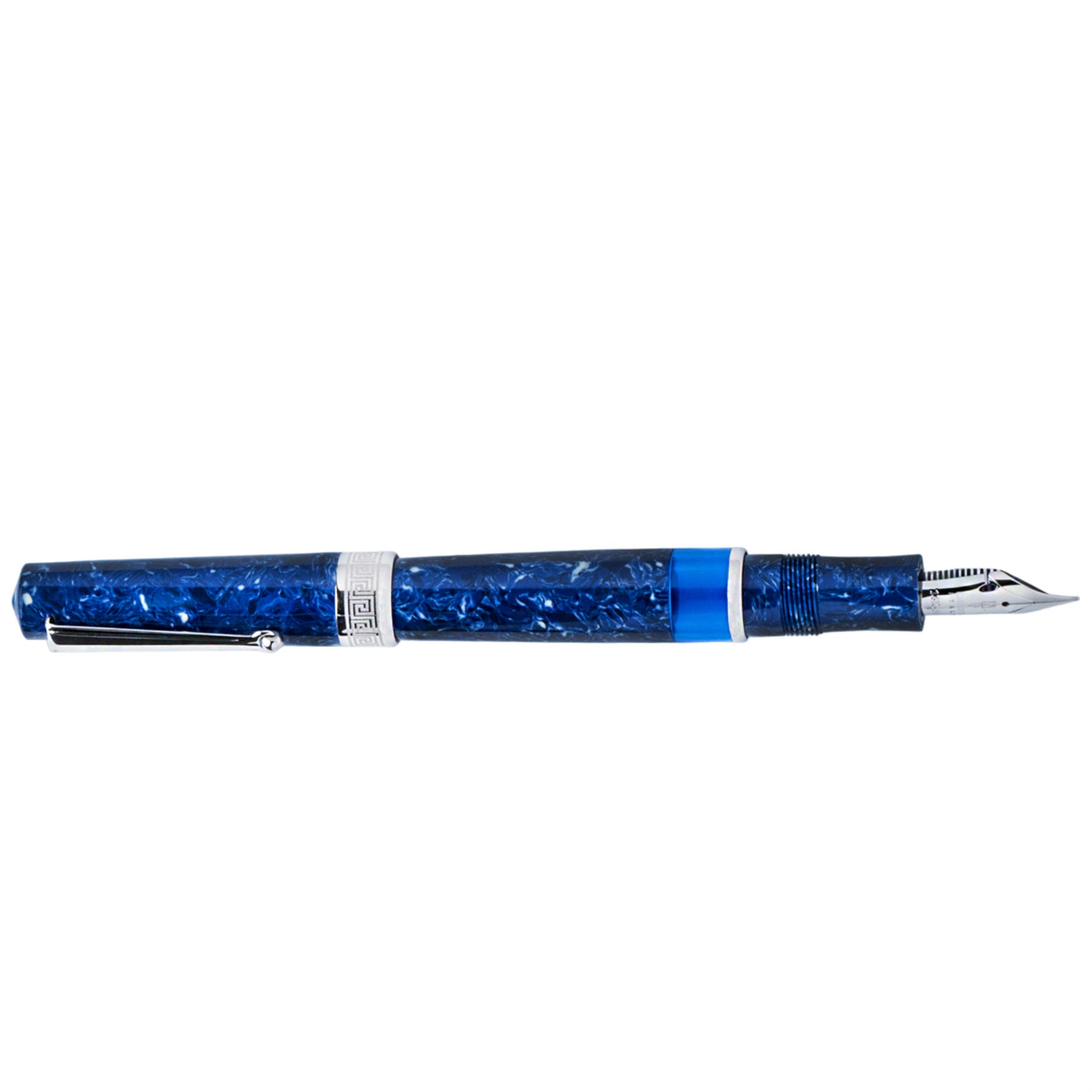 PARKER 188 METAL BLUE FINE TIP FOUNTAIN PEN