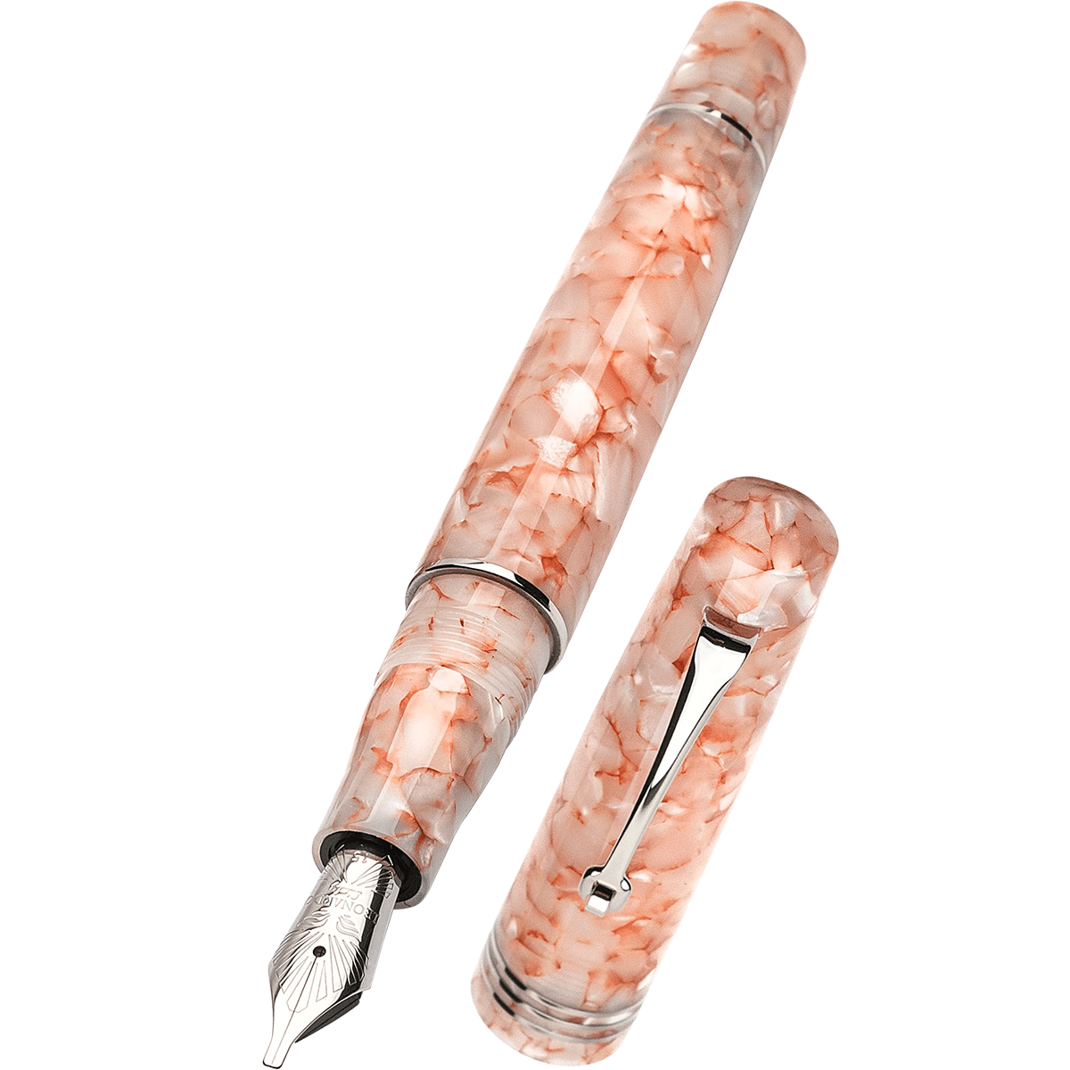 Leonardo Momento Zero Fountain Pen - Angel Skin - Silver Trim-Pen Boutique Ltd