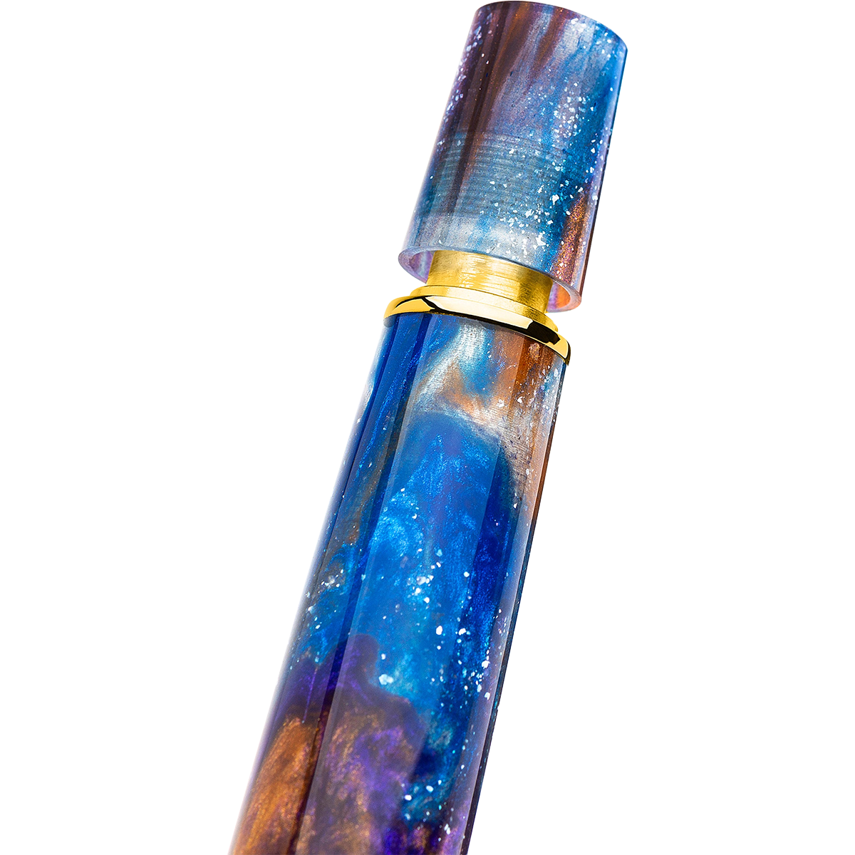 Leonardo Momento Zero Grande 2.0 Fountain Pen - Universe - Gold Trim (Limited Edition)-Pen Boutique Ltd