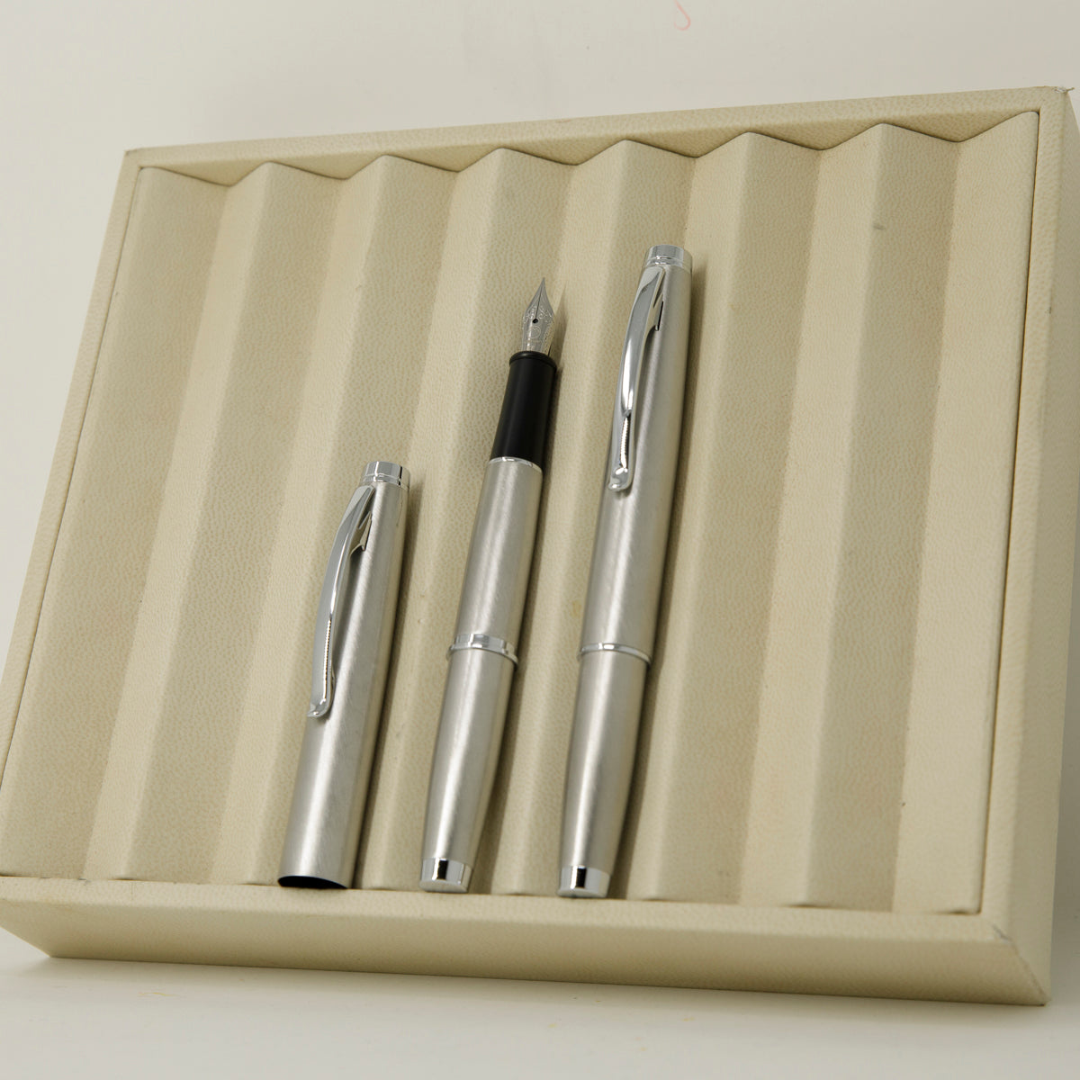 Monteverde Dakota Fountain Pen - Stainless Steel-Pen Boutique Ltd