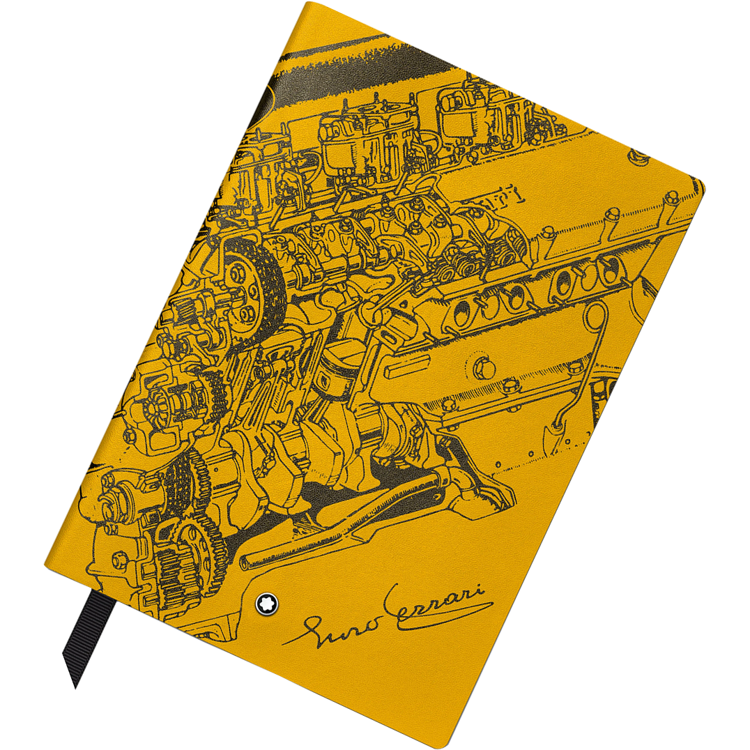 Montblanc Great Characters Notebook - #146 Giallo Modena Enzo Ferrari - Lined (Special Edition)-Pen Boutique Ltd