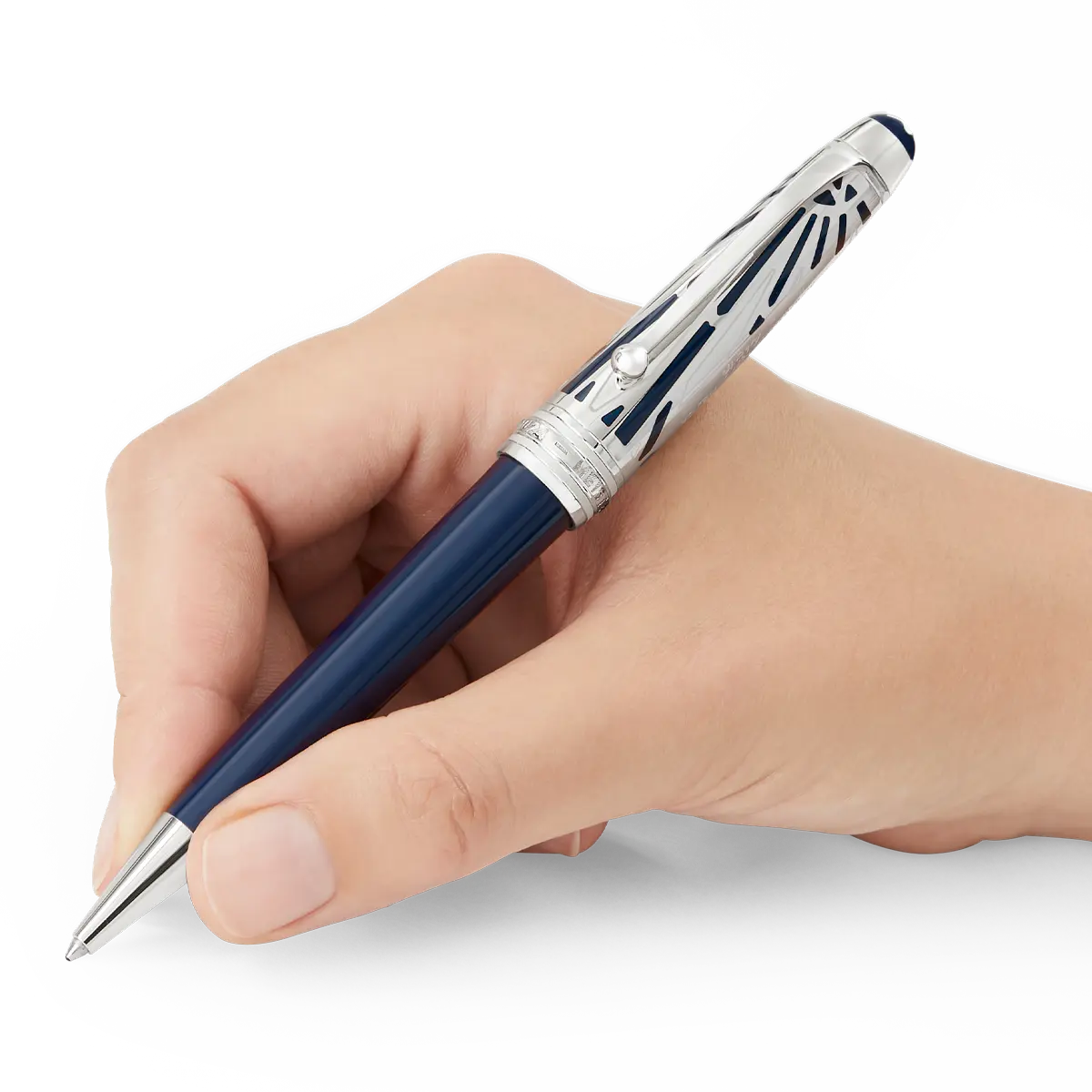 Montblanc Meisterstuck Ballpoint Pen - MS The Origin Blue - Doue Montblanc