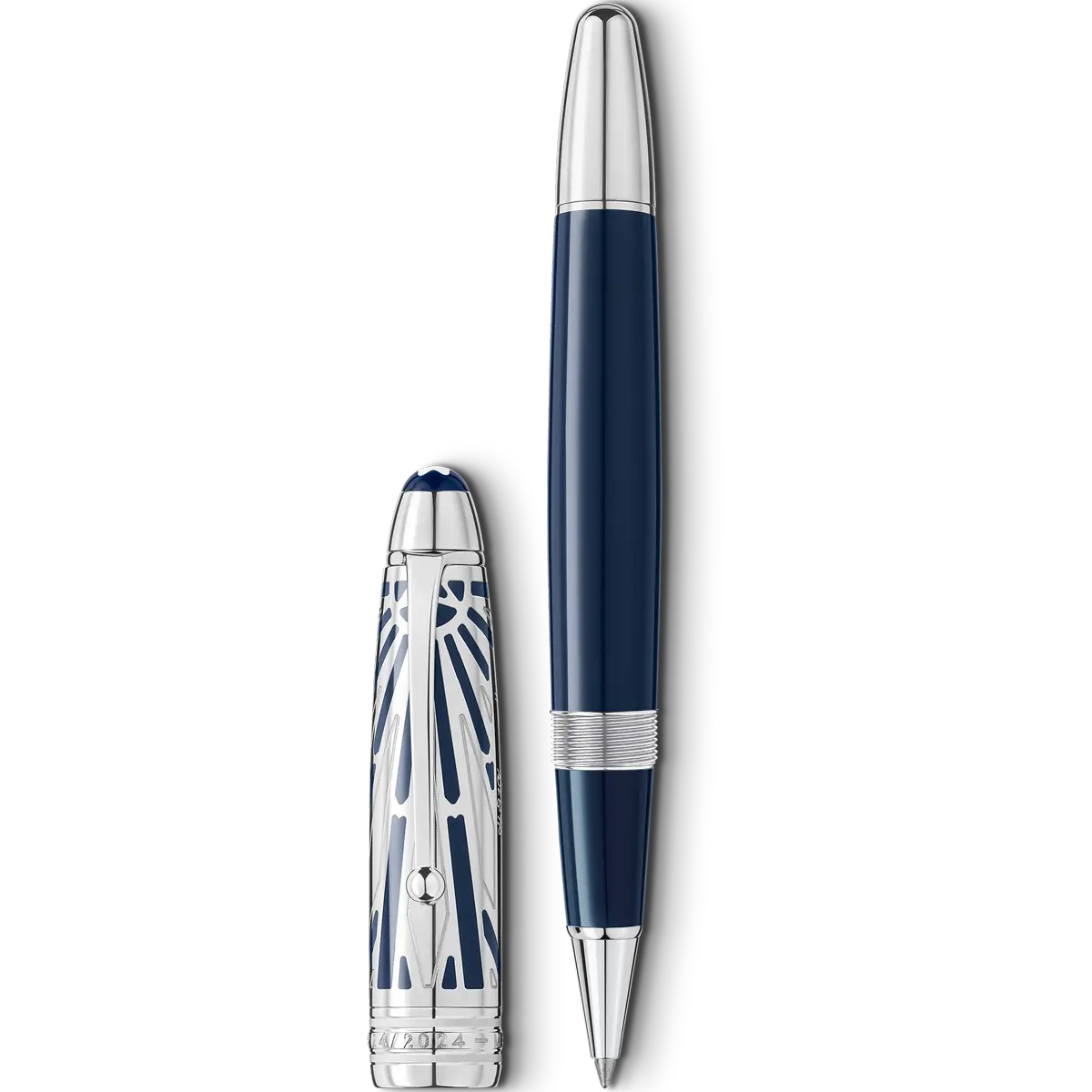 Montblanc Meisterstuck Rollerball Pen - 162 The Origin Blue - Doue Montblanc