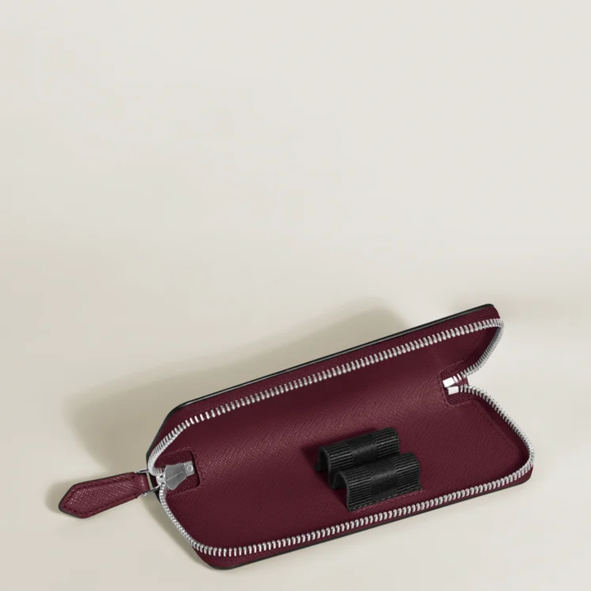 Montblanc Sartorial 2 Pen Pouch - Zipper Closure - Cassis-Pen Boutique Ltd