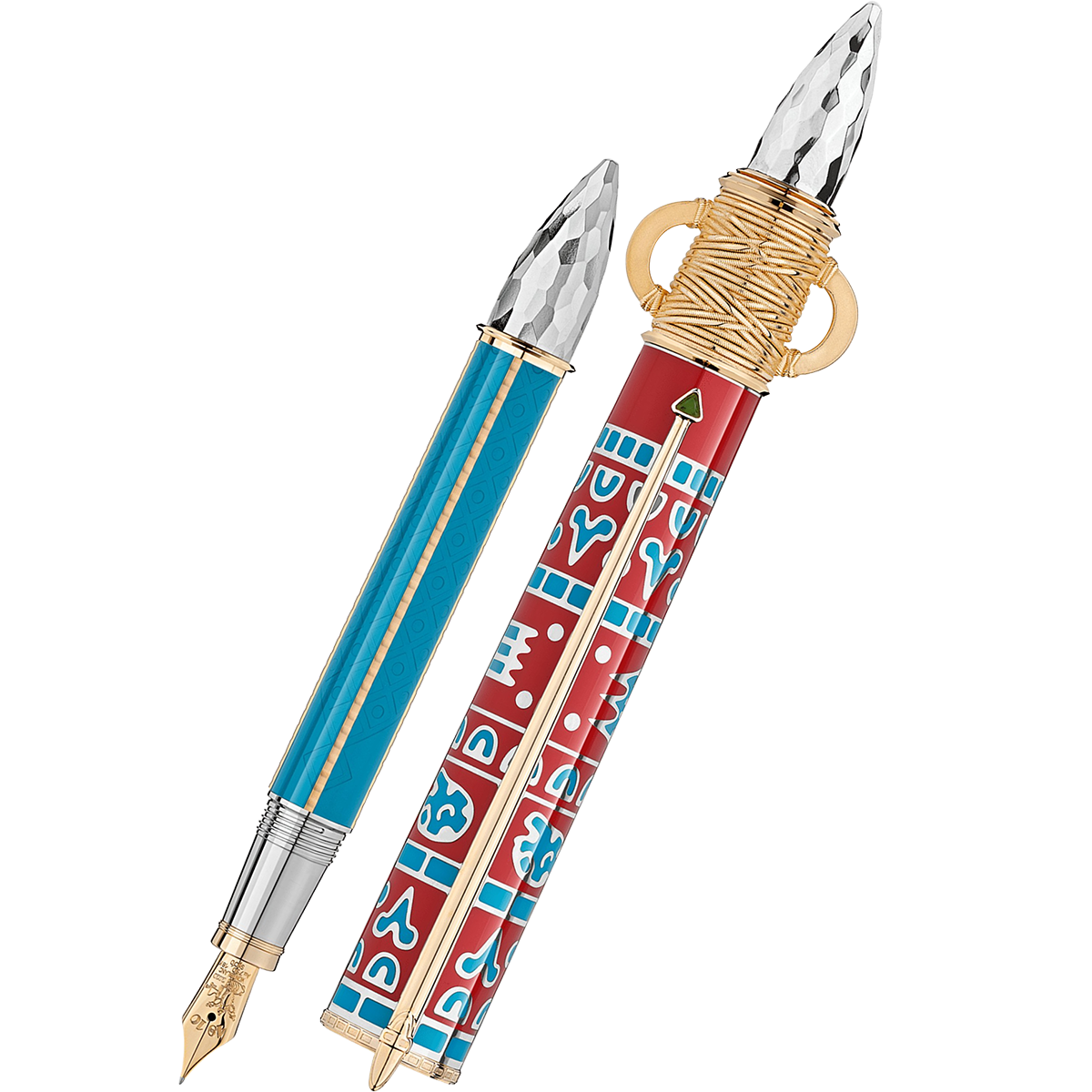 Montblanc Fountain Pen - Limited Edition 888 - Patron of Art - Moctezuma-Pen Boutique Ltd