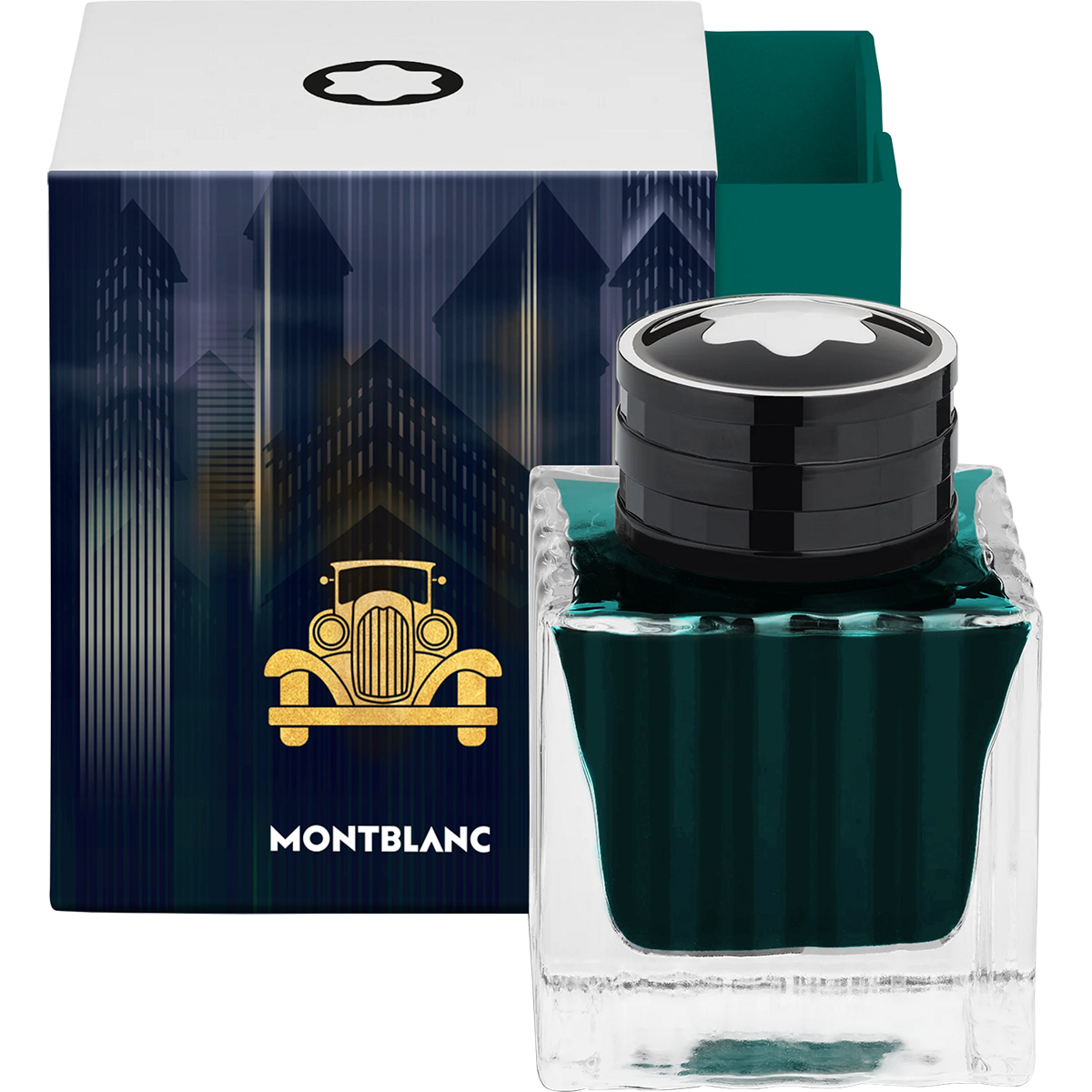 Montblanc Great Characters Ink Bottle - Great Gatsby Green - 50ml-Pen Boutique Ltd