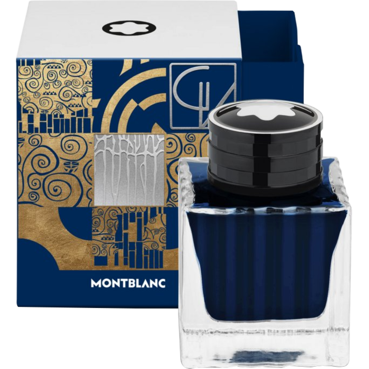 Montblanc Master of Arts Ink Bottle - Gustav Klimt - Blue - 50ml-Pen Boutique Ltd