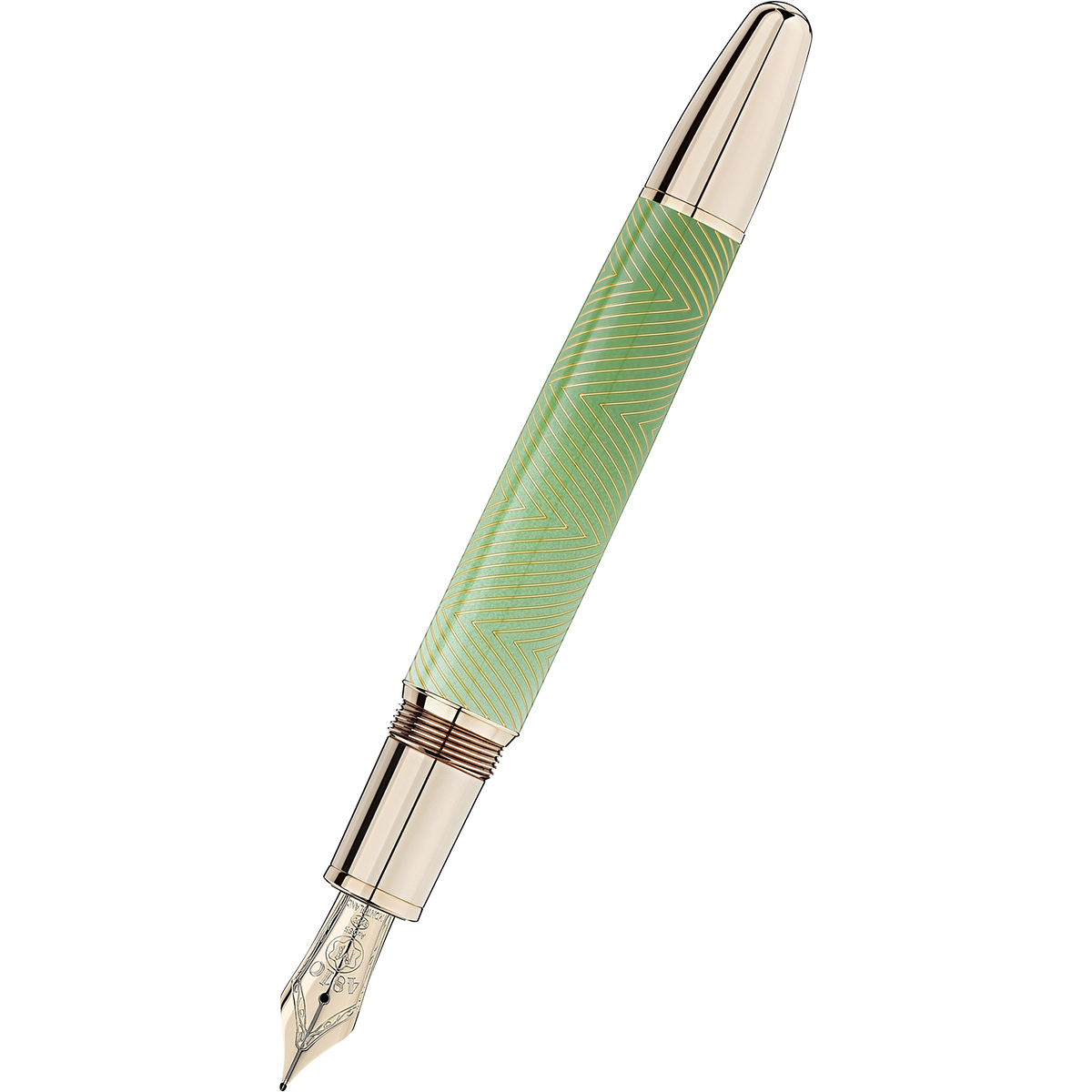 Montblanc Meisterstuck Calligraphy Fountain Pen - Solitaire Celadon Dégradé-Pen Boutique Ltd