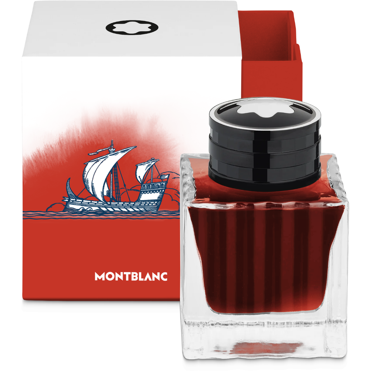 Montblanc Meisterstuck Ink Bottle - Olympics Heritage Red - 50ml 