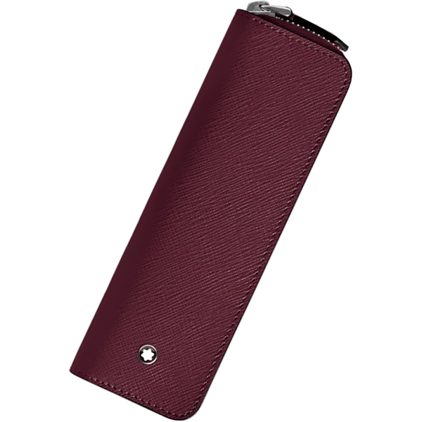 Montblanc Sartorial 1 Pen Pouch - Zipper Closure - Cassis-Pen Boutique Ltd