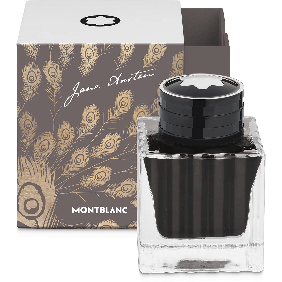 Montblanc Writers Edition Ink Bottle - Jane Austen Blue - 50ml-Pen Boutique Ltd