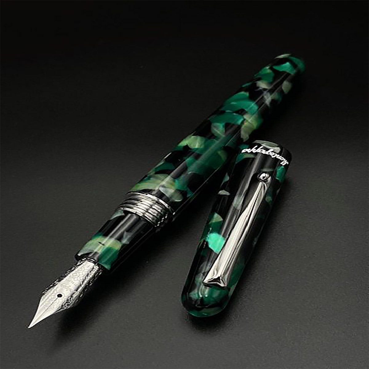 Montegrappa Elmo 01 Fountain Pen - Emerald Green (Limited Edition)-Pen Boutique Ltd