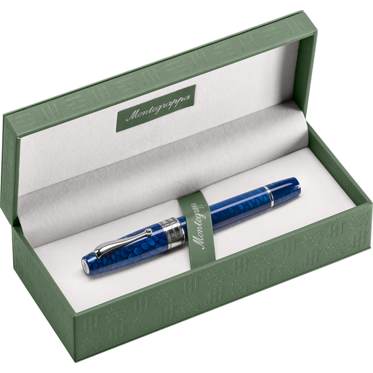 Montegrappa Limited Edition Fountain Pen - Regal Year Of The Dragon - Indigo Blue (Extra & Deluxe)-Pen Boutique Ltd