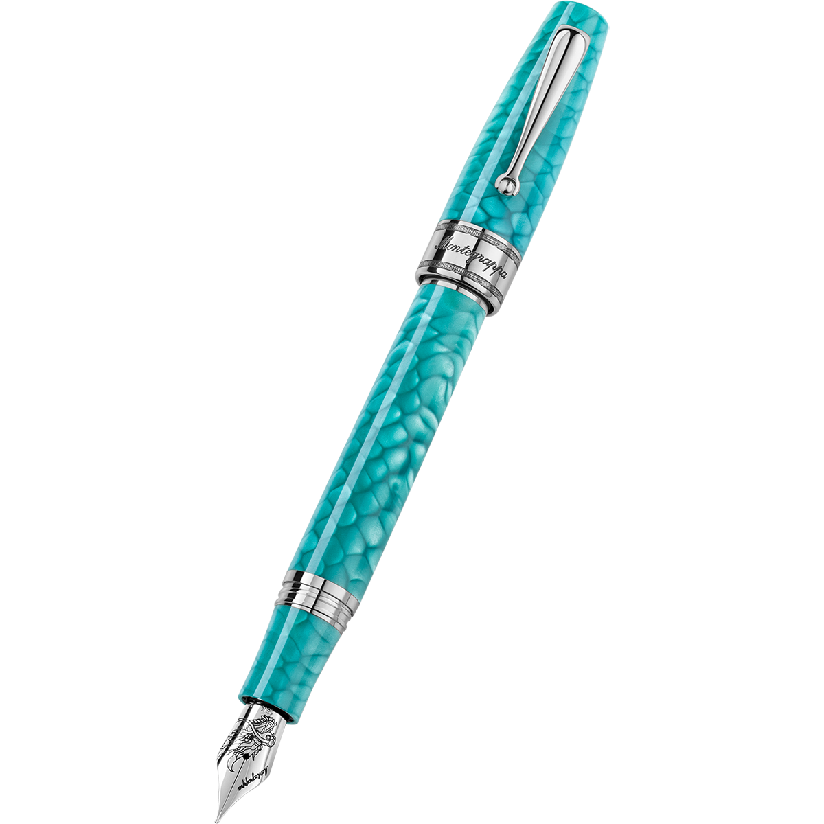 Montegrappa Limited Edition Fountain Pen - Regal Year Of The Dragon - Laguna Blue (Extra & Deluxe)-Pen Boutique Ltd