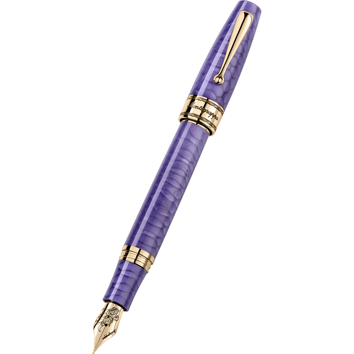 Montegrappa Limited Edition Fountain Pen - Regal Year Of The Dragon - Purple (Extra & Royal)-Pen Boutique Ltd