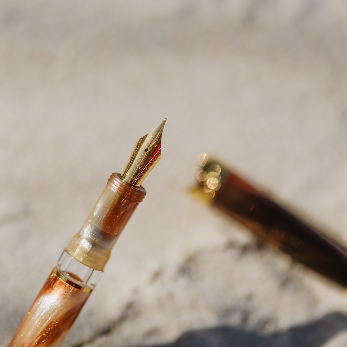 Nahvalur Horizon Fountain Pen - Desert Nahvalur