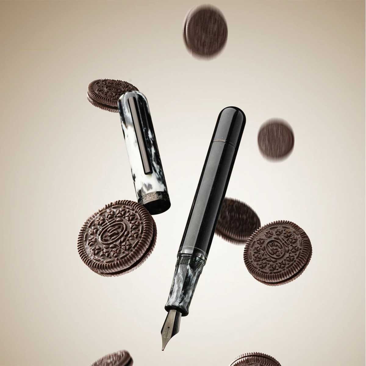 Nahvalur Voyage Fountain Pen - Cookies and Cream-Pen Boutique Ltd