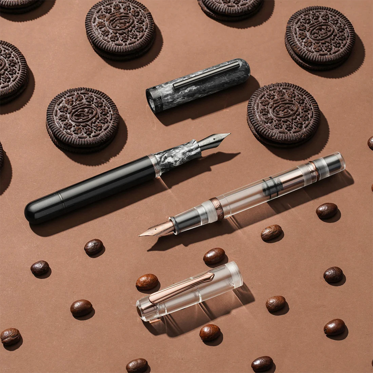 Nahvalur Voyage Fountain Pen - Cookies and Cream-Pen Boutique Ltd