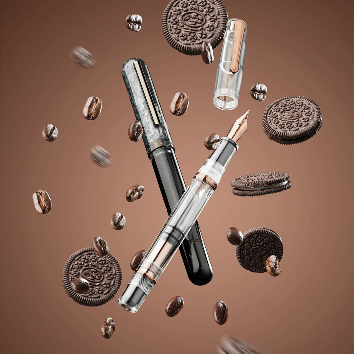 Nahvalur Voyage Fountain Pen - Cookies and Cream-Pen Boutique Ltd